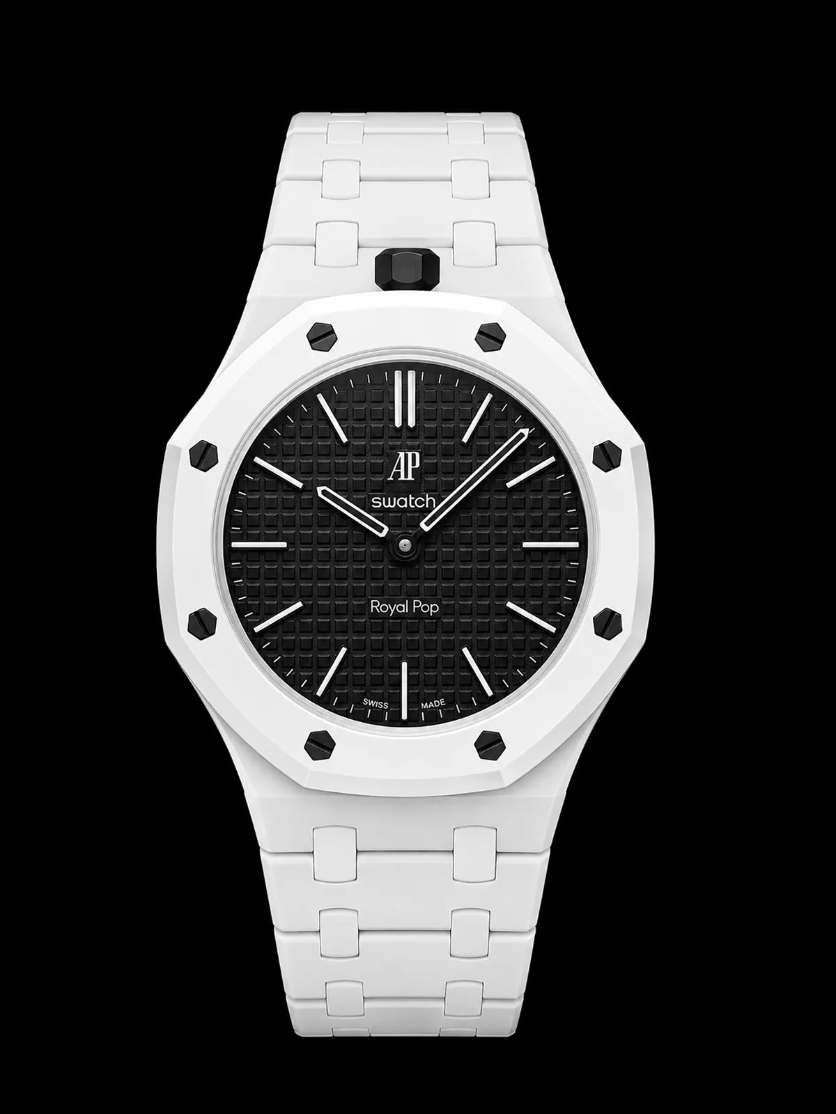 SNAPWATCH ROYAL POP WRIST CONVERSION CASE & BRACELET COMBO — MATTE WHITE
