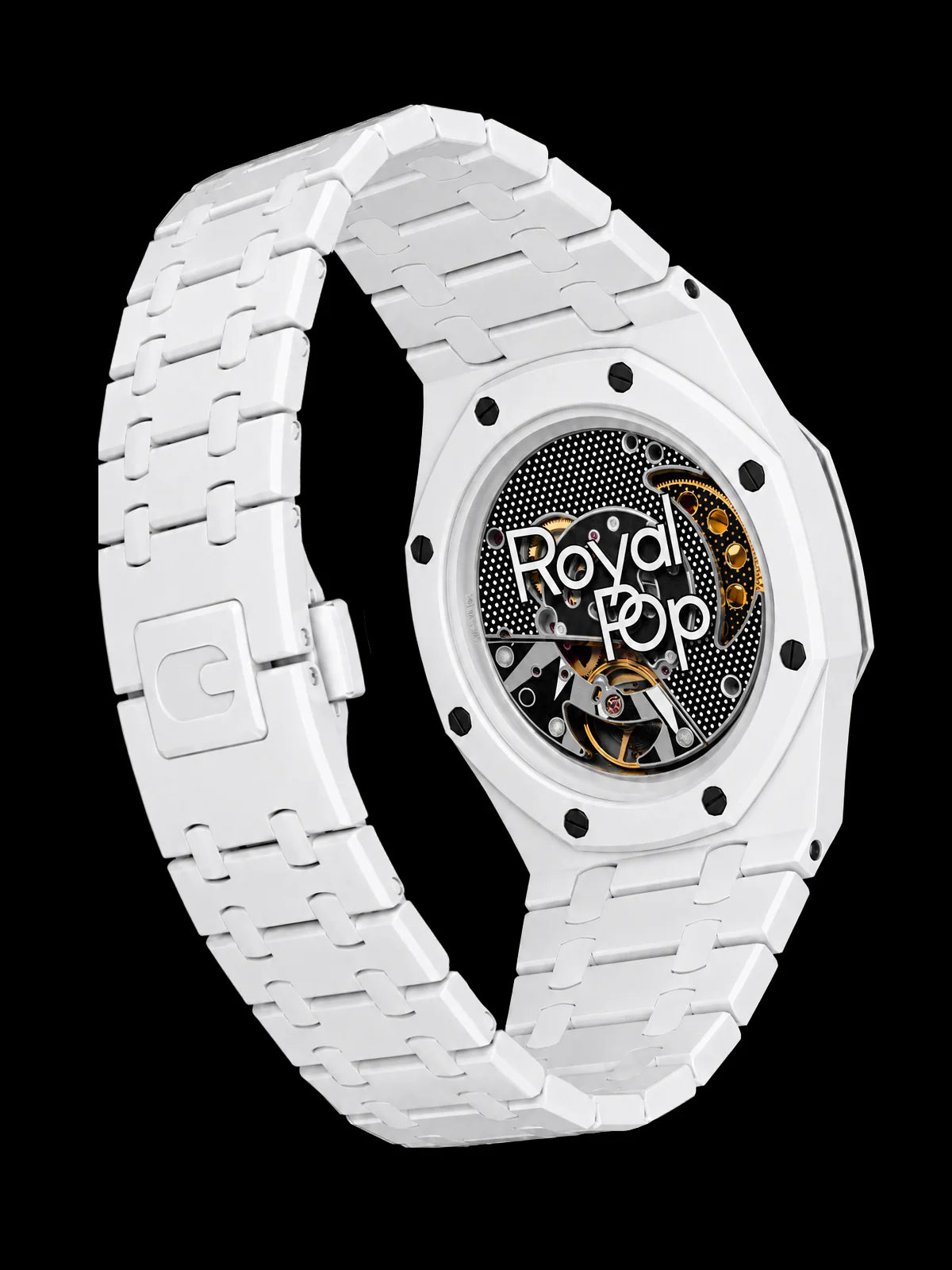 SNAPWATCH ROYAL POP WRIST CONVERSION CASE & BRACELET COMBO — MATTE WHITE