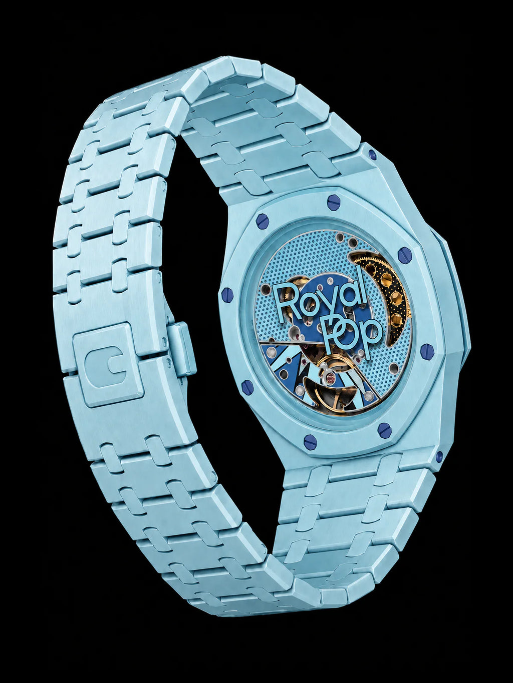 SNAPWATCH ROYAL POP WRIST CONVERSION CASE & BRACELET COMBO — SKY BLUE