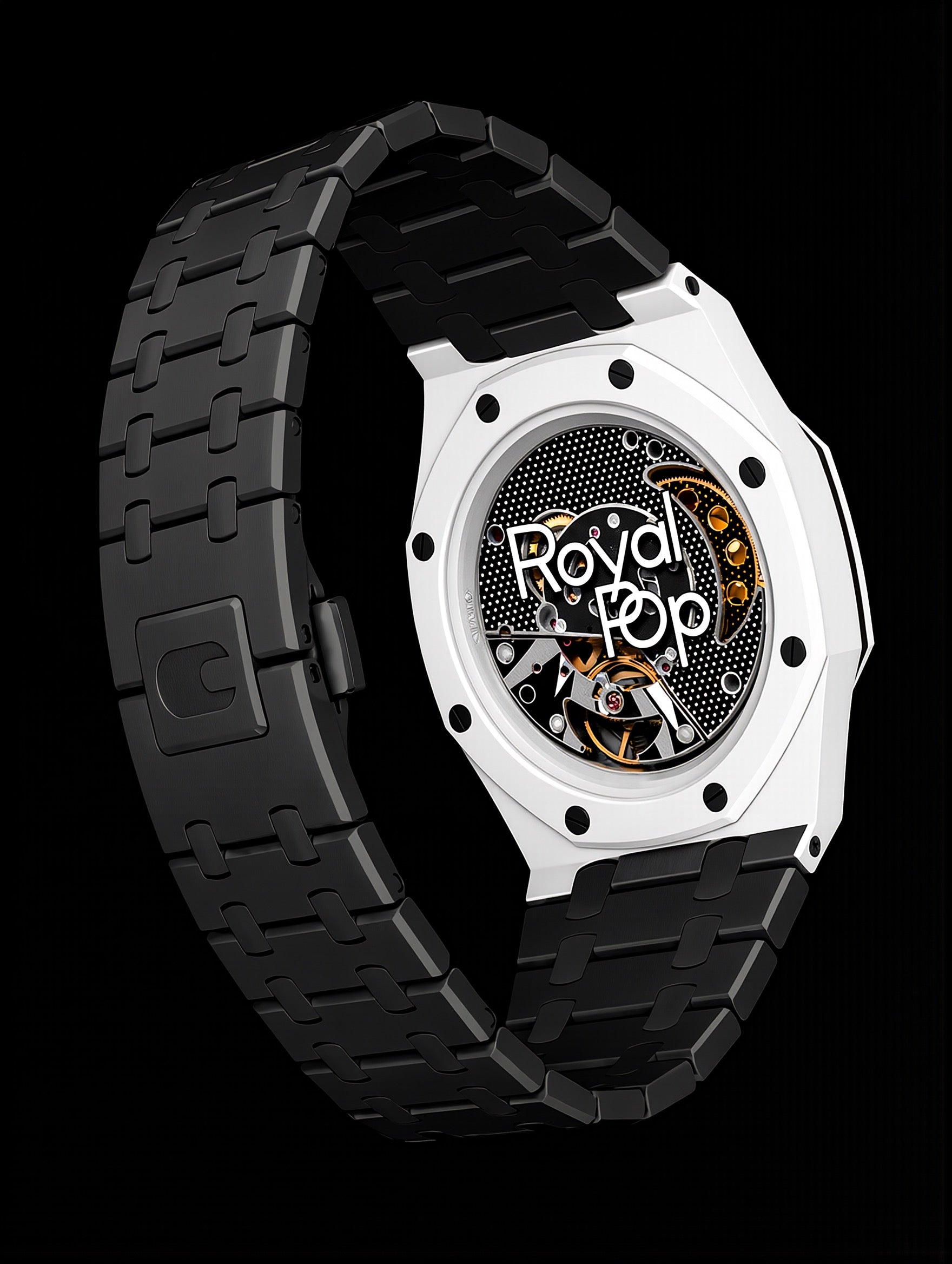 SNAPWATCH ROYAL POP WRIST CONVERSION CASE & BRACELET COMBO — MATTE BLACK