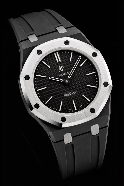SNAPWATCH ROYAL POP WRIST CONVERSION CASE & BRACELET COMBO — MATTE BLACK