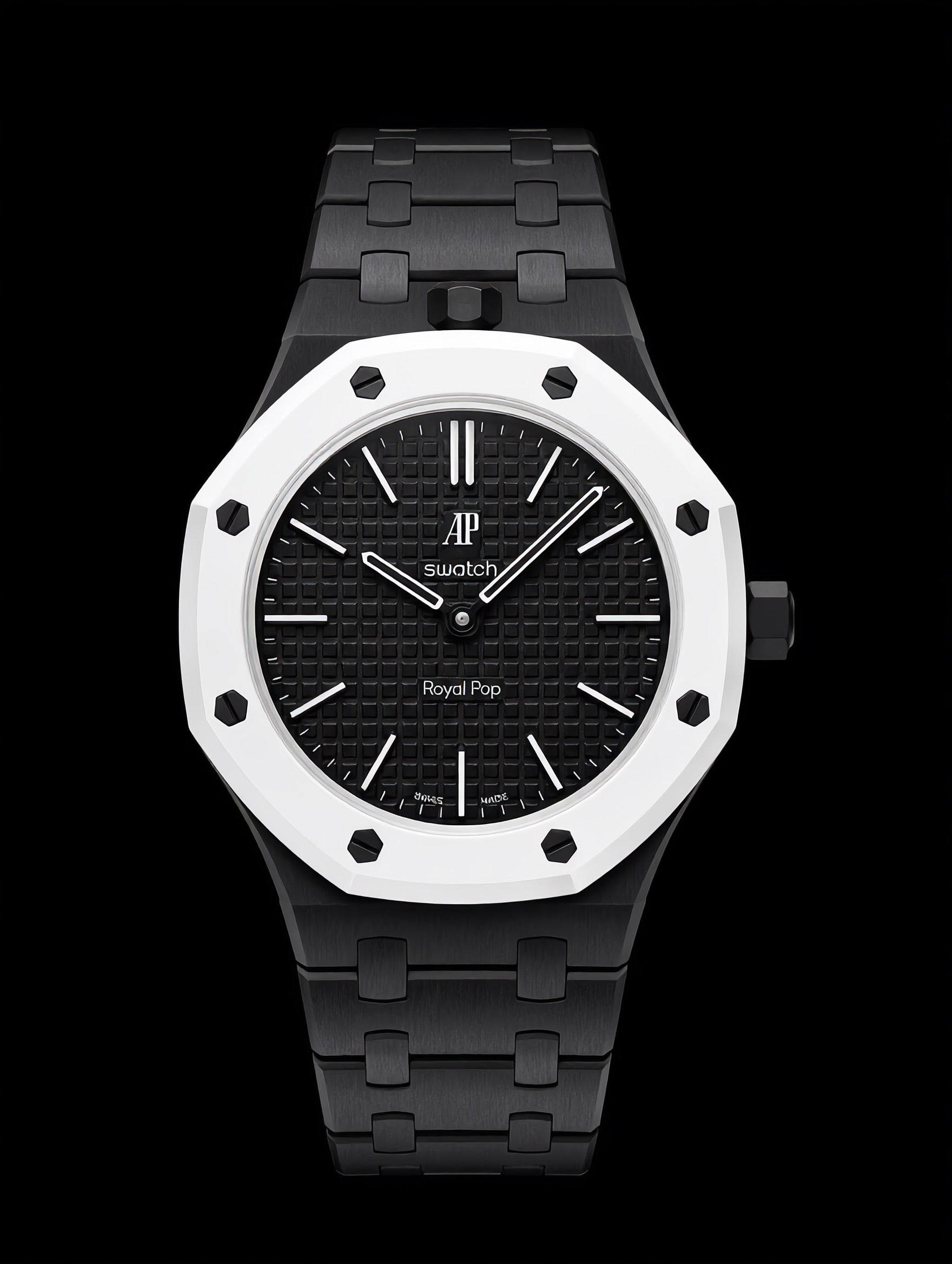 SNAPWATCH ROYAL POP WRIST CONVERSION CASE & BRACELET COMBO — MATTE BLACK