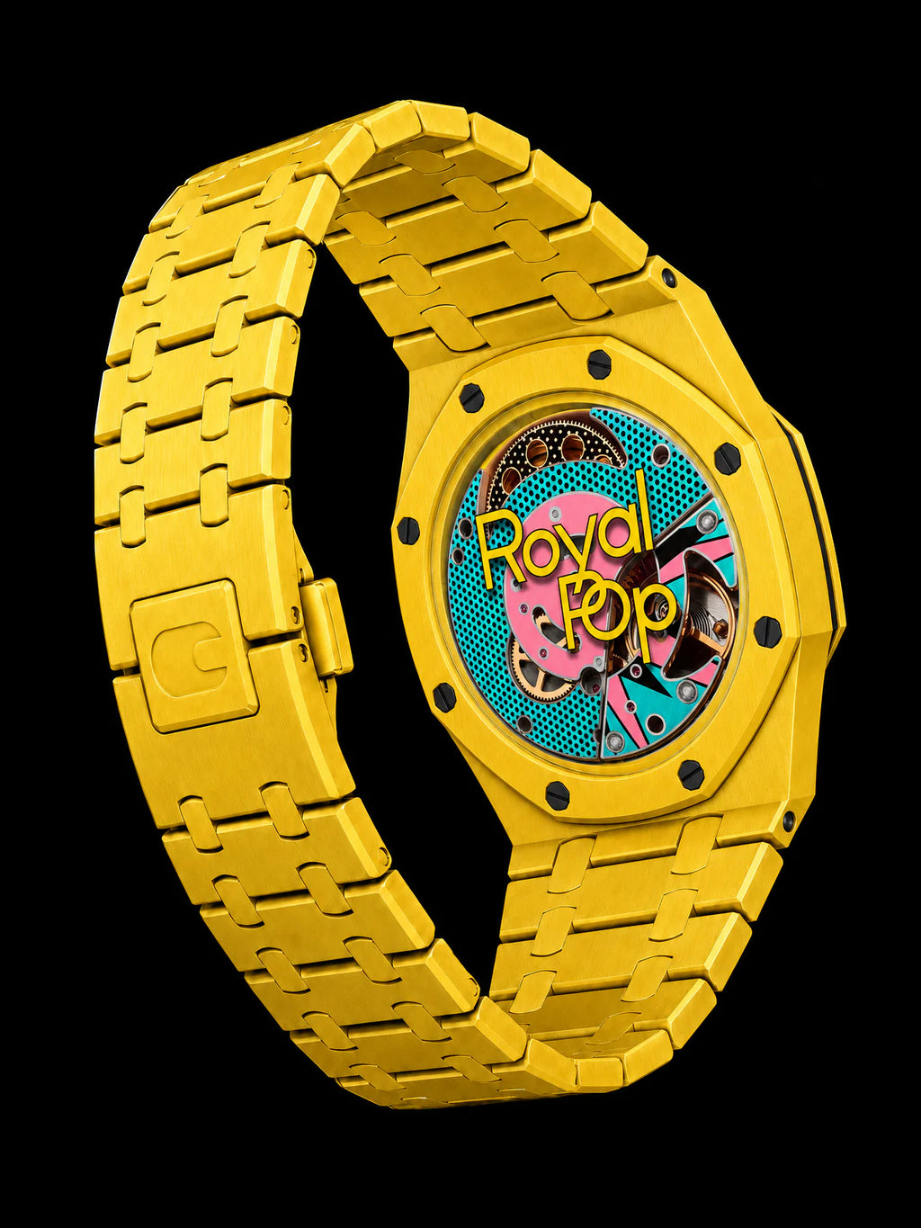 SNAPWATCH ROYAL POP WRIST CONVERSION CASE & BRACELET COMBO — MATTE YELLOW